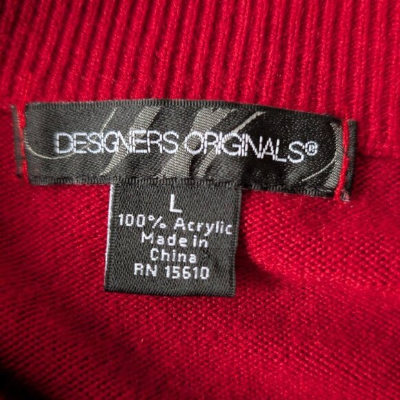 Designer Original Red Sweater Large - Picture 7 of 7